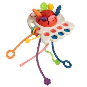 4-in-1 Baby Pull String Sensory Toy