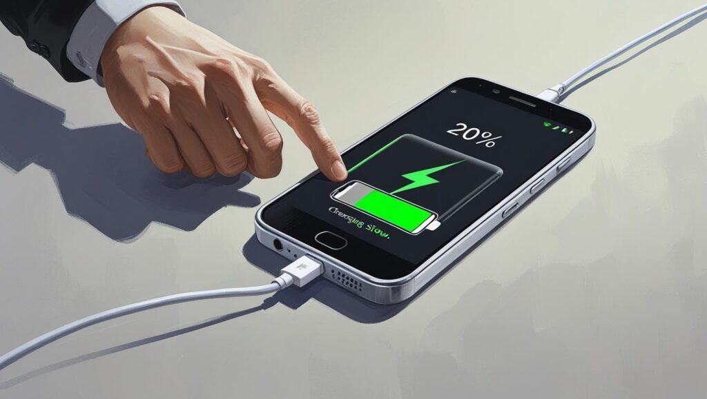 Slow charging on Android phone plugged into charger