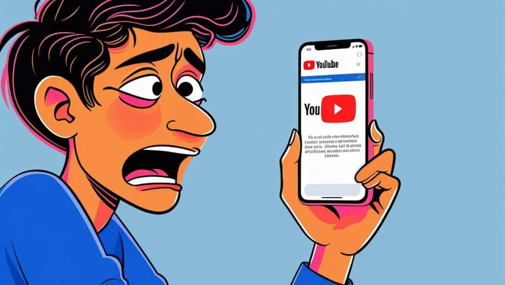 YouTube not opening on Android error screenshot